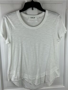 CHRLDR ava short sleeve tee in white XS NWOT